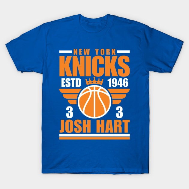 New York Knicks Josh Hart 3 Basketball Retro T-Shirt by ArsenBills